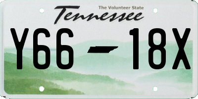 TN license plate Y6618X