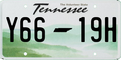 TN license plate Y6619H