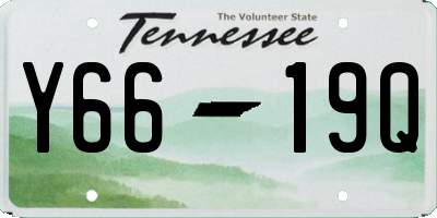 TN license plate Y6619Q
