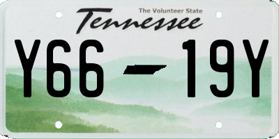 TN license plate Y6619Y