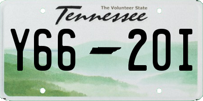 TN license plate Y6620I
