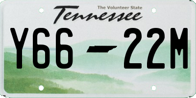 TN license plate Y6622M