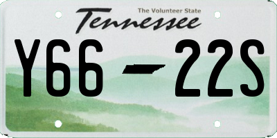 TN license plate Y6622S