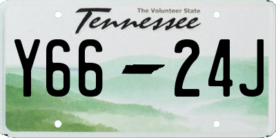 TN license plate Y6624J