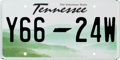 TN license plate Y6624W