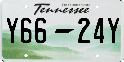 TN license plate Y6624Y