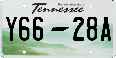 TN license plate Y6628A