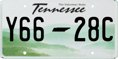 TN license plate Y6628C