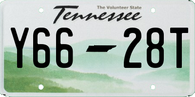 TN license plate Y6628T