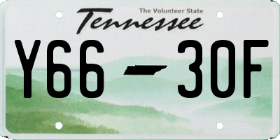 TN license plate Y6630F