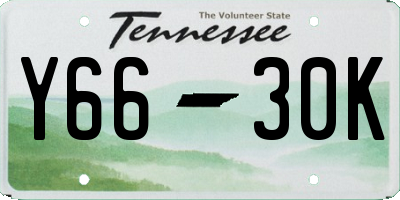 TN license plate Y6630K