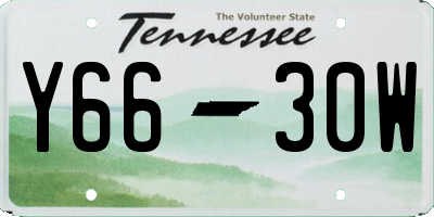 TN license plate Y6630W