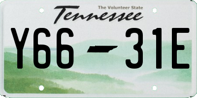 TN license plate Y6631E