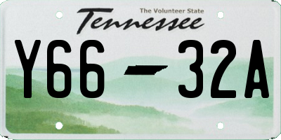 TN license plate Y6632A