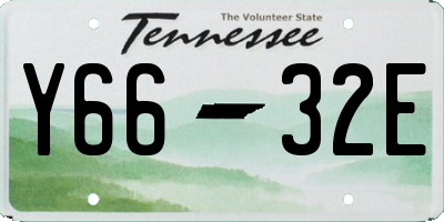 TN license plate Y6632E