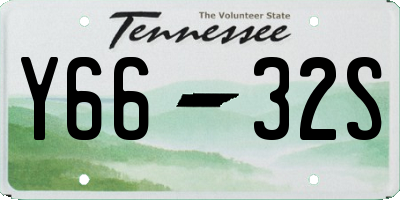 TN license plate Y6632S