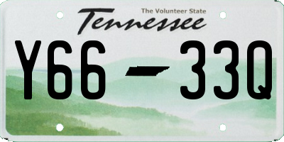 TN license plate Y6633Q