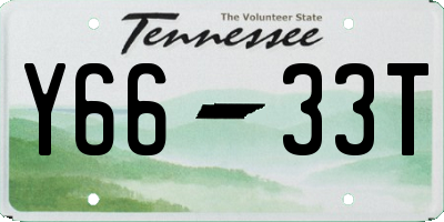 TN license plate Y6633T