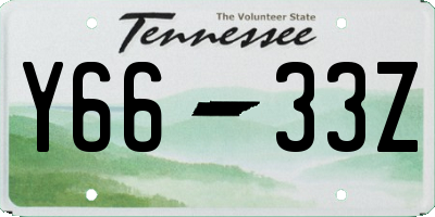 TN license plate Y6633Z