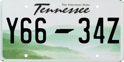 TN license plate Y6634Z