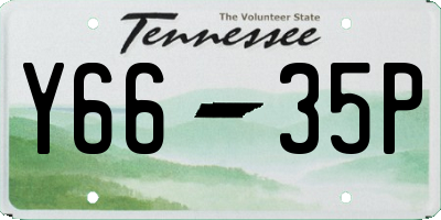 TN license plate Y6635P
