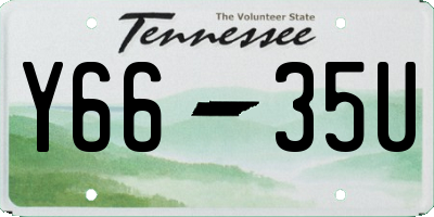 TN license plate Y6635U