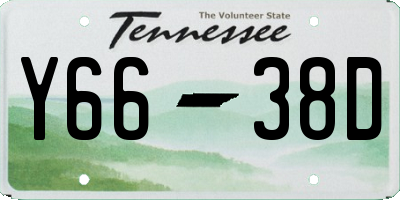 TN license plate Y6638D