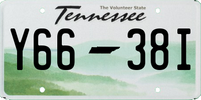 TN license plate Y6638I