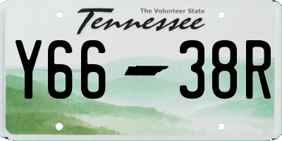TN license plate Y6638R