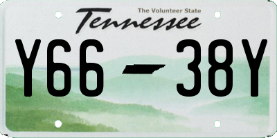 TN license plate Y6638Y