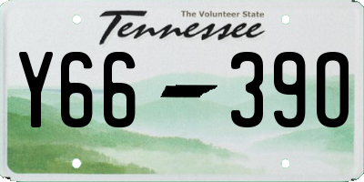 TN license plate Y6639O