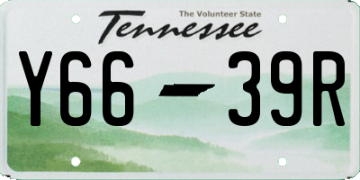 TN license plate Y6639R