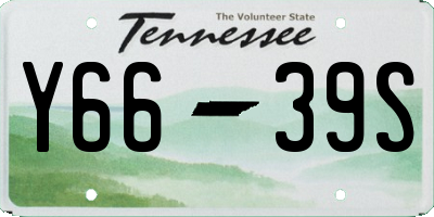 TN license plate Y6639S
