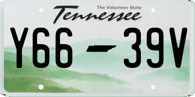TN license plate Y6639V