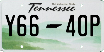 TN license plate Y6640P