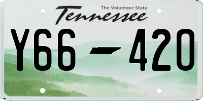TN license plate Y6642O