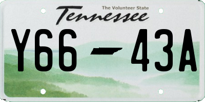 TN license plate Y6643A