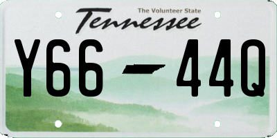 TN license plate Y6644Q