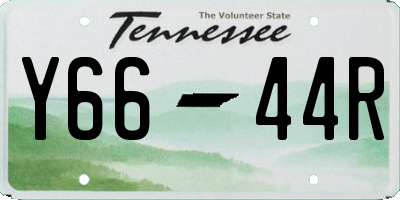 TN license plate Y6644R
