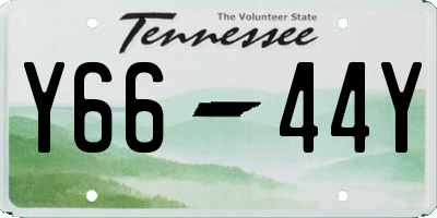 TN license plate Y6644Y