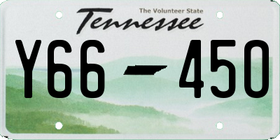 TN license plate Y6645O