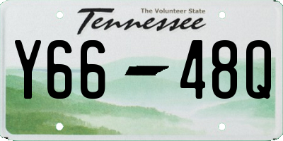 TN license plate Y6648Q