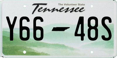 TN license plate Y6648S