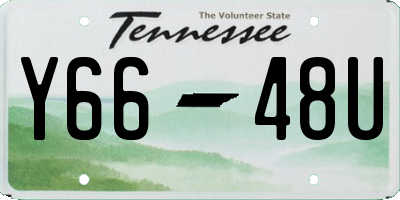 TN license plate Y6648U