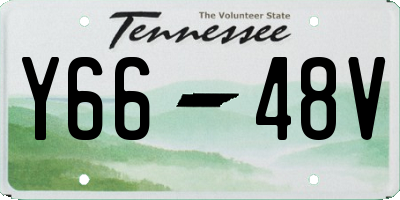TN license plate Y6648V