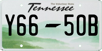 TN license plate Y6650B