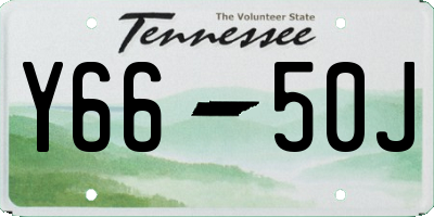 TN license plate Y6650J