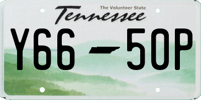TN license plate Y6650P
