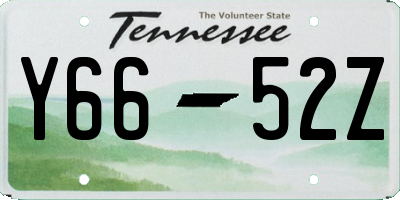 TN license plate Y6652Z