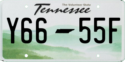 TN license plate Y6655F
